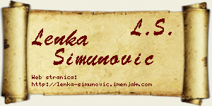 Lenka Simunović vizit kartica
